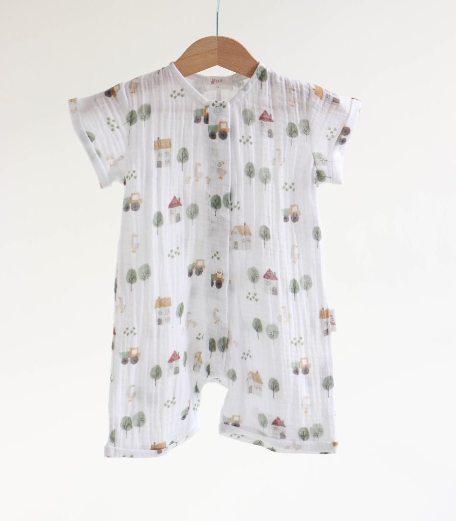 Ромпер муслін “Село”