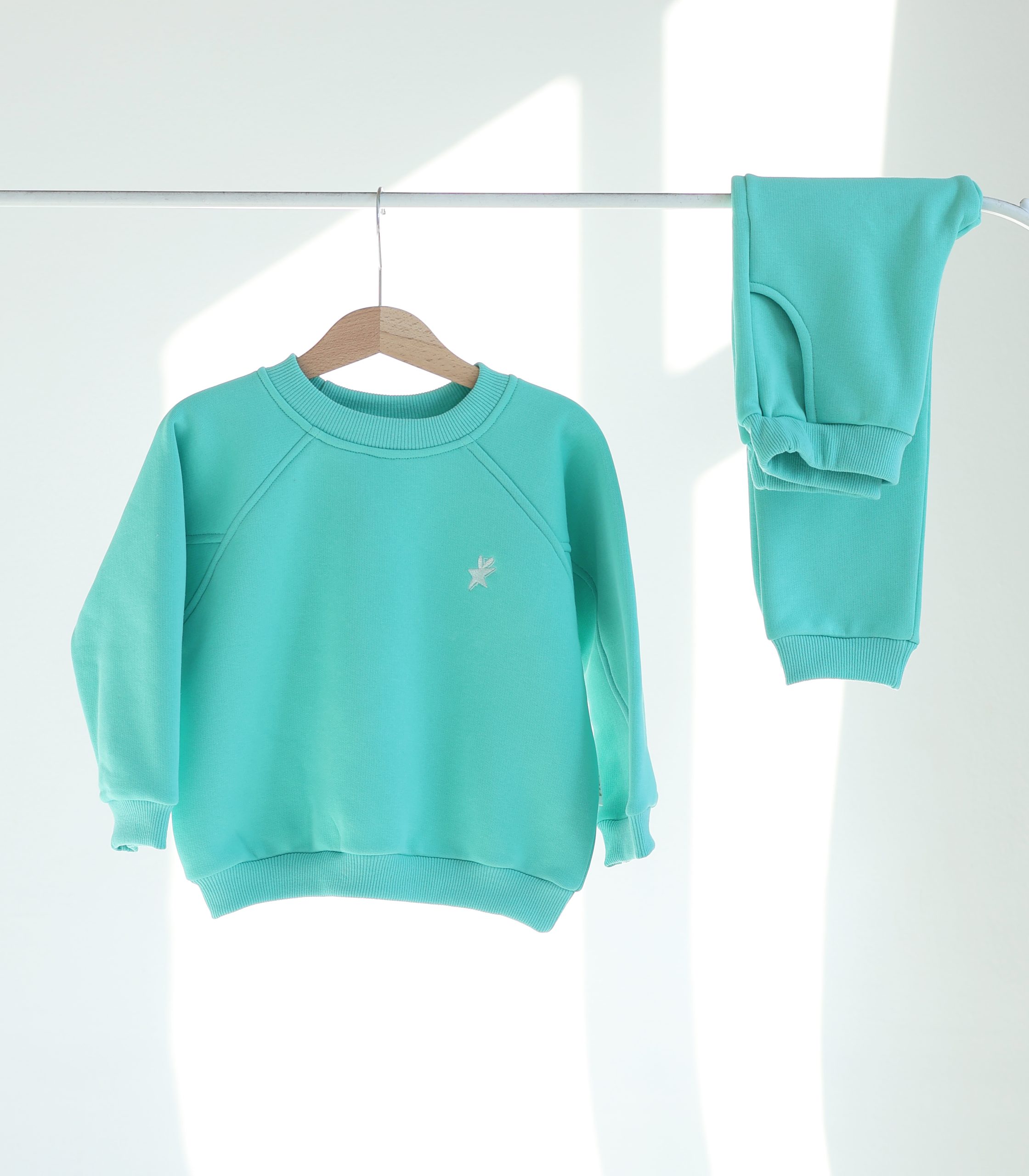 Костюм утеплений оверсайз “Бірюза”