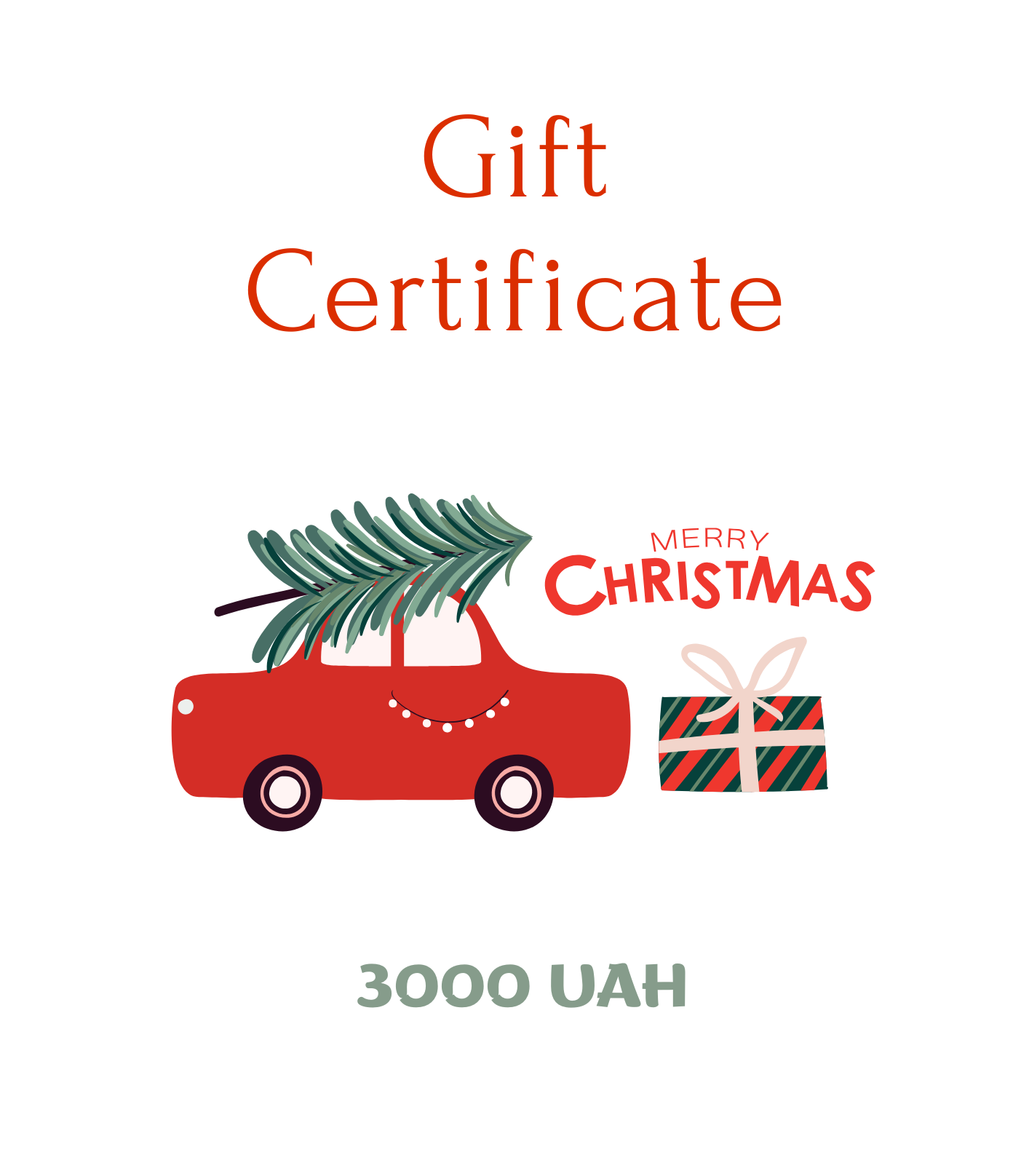 Подарунковий сертифікат “3000 грн”