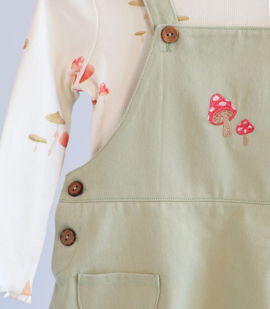 Комплект сарафан та лонгслів “Грибочки”