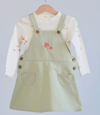 Комплект сарафан та лонгслів “Грибочки”