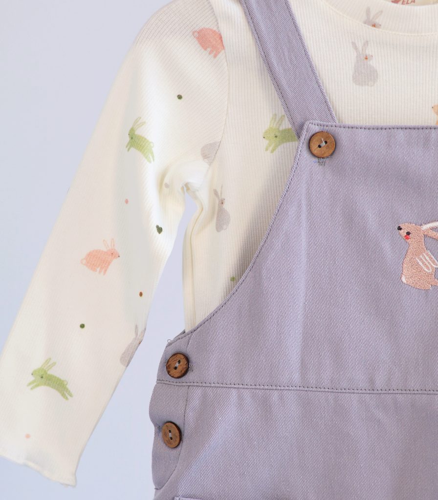 Комплект сарафан та лонгслів “Зайчики”