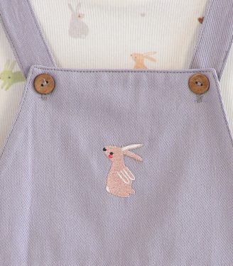 Комплект сарафан та лонгслів “Зайчики”