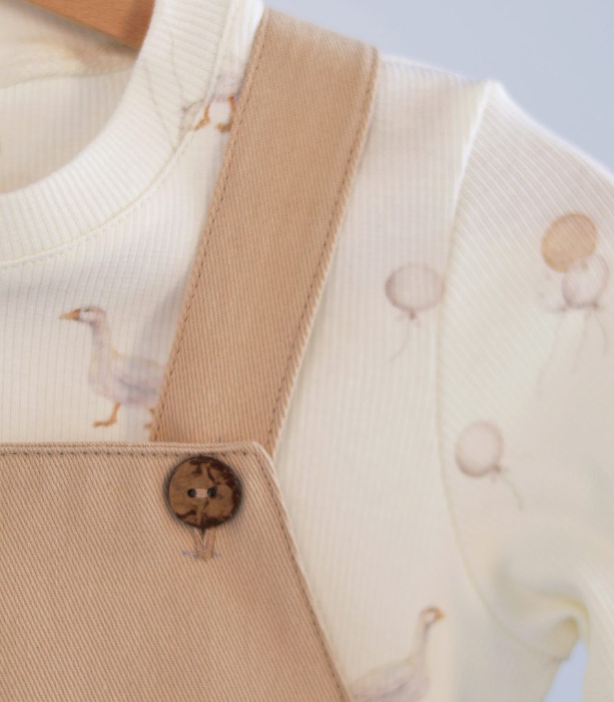 Комплект сарафан та лонгслів “Гуси”