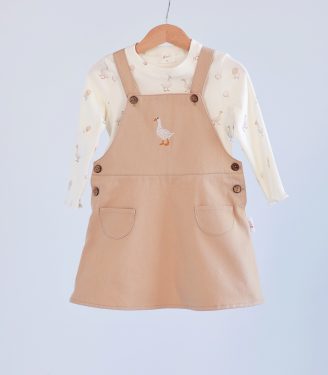 Комплект сарафан та лонгслів “Гуси”