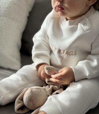 Костюм молочний на флісі “Little Miracle”