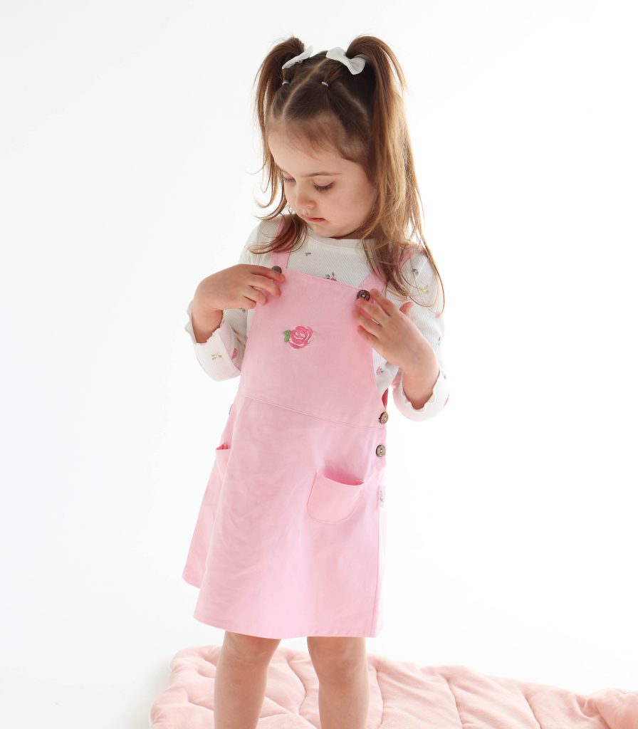 Комплект сарафан та лонгслів “Троянди”