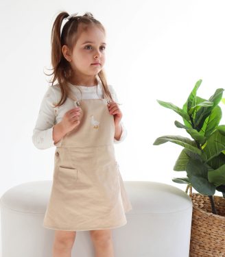 Комплект сарафан та лонгслів “Гуси”