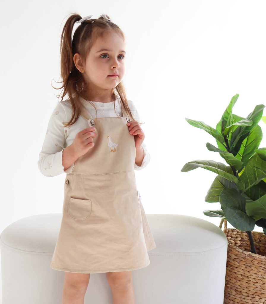 Комплект сарафан та лонгслів “Гуси”