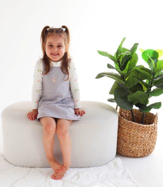 Комплект сарафан та лонгслів “Зайчики”