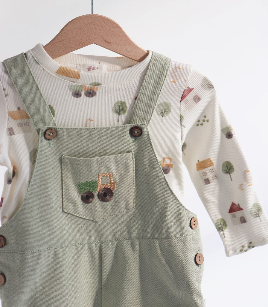 Комбінезон+лонг світло зелений “Село”