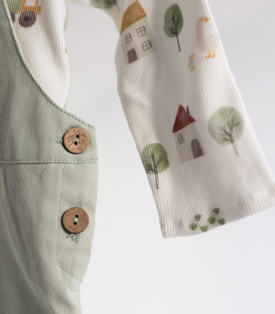 Комбінезон+лонг світло зелений “Село”