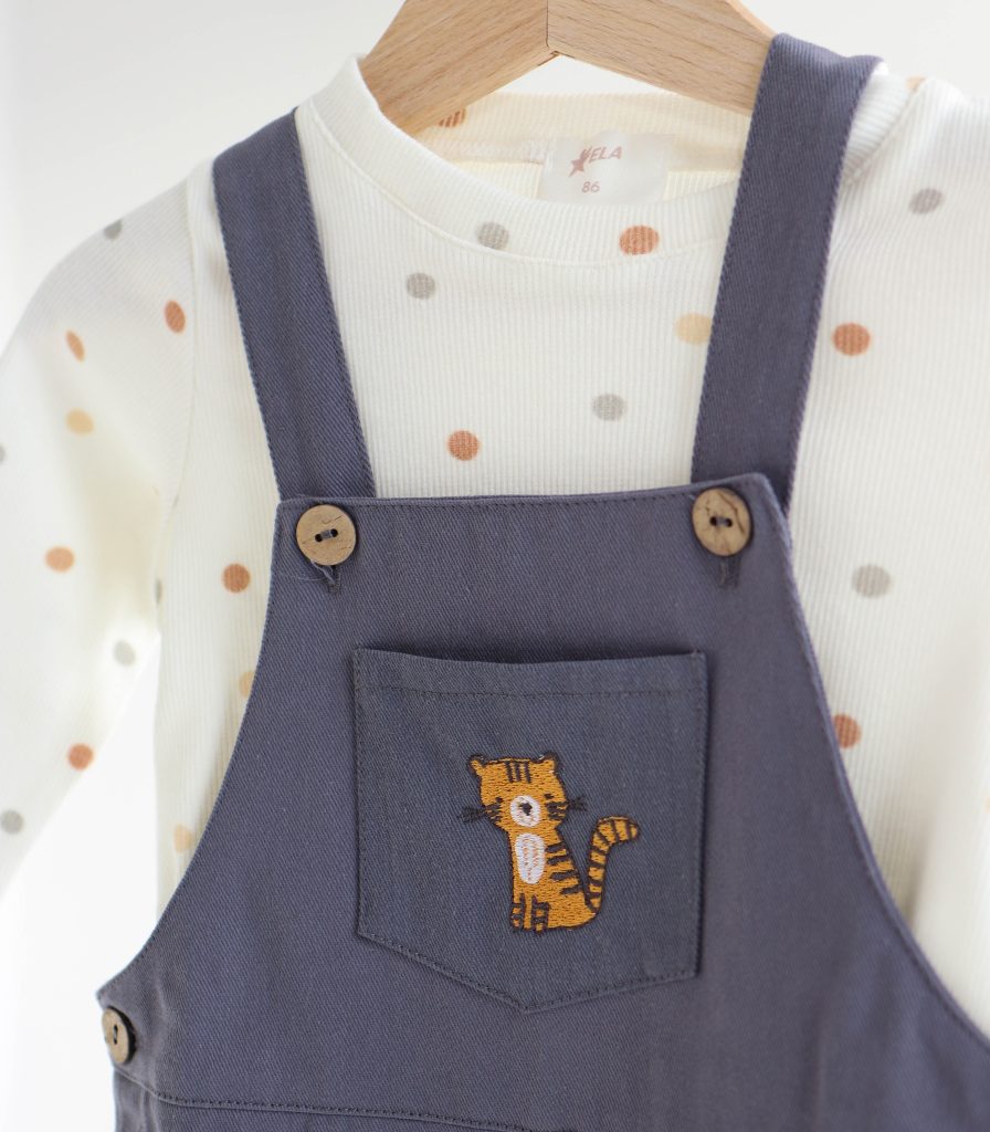 Комбінезон+лонг синій “Тигрик”