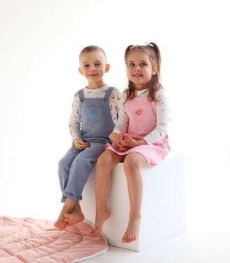 Комбінезон+лонг блакитний “Кити”