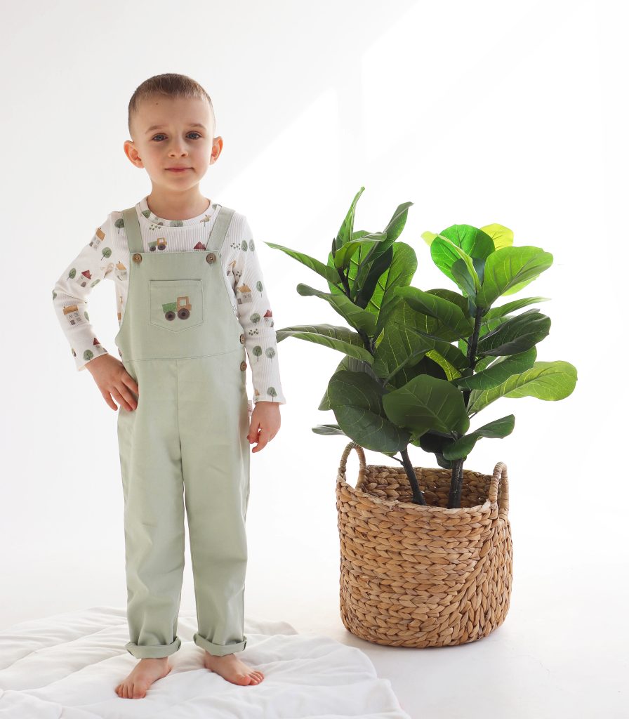 Комбінезон+лонг світло зелений “Село”