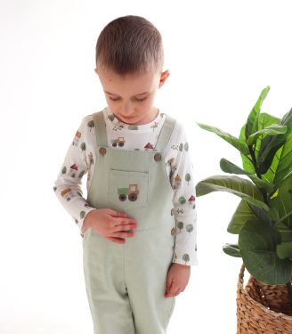 Комбінезон+лонг світло зелений “Село”