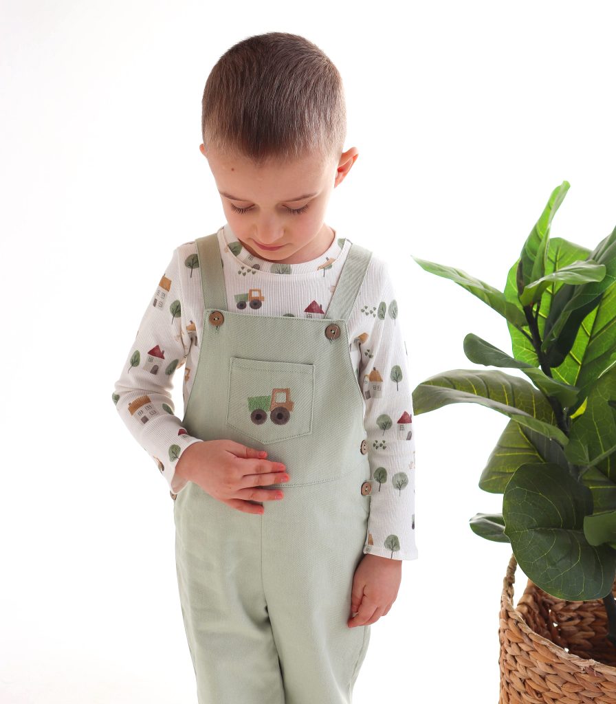 Комбінезон+лонг світло зелений “Село”