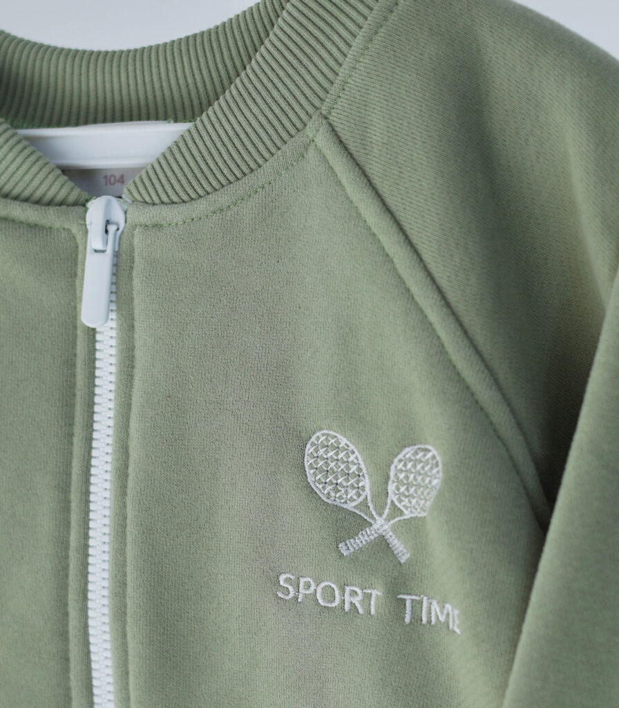 Костюм на блискавці фісташковий “SPORT TIME”