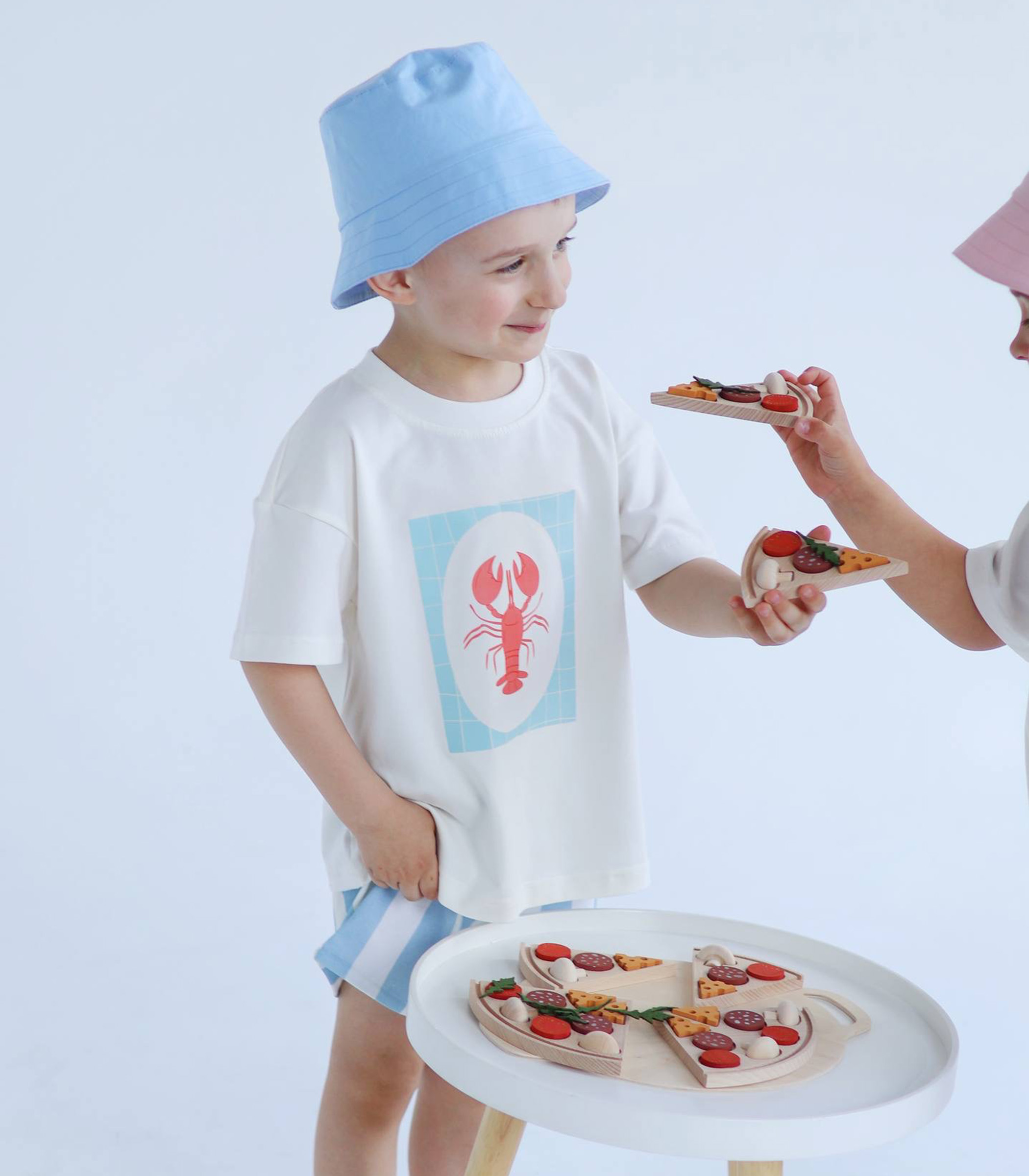 Костюм з шортами “Lobster”, блакитний