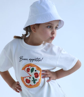 Футболка з аплікацією “Buon appetito”